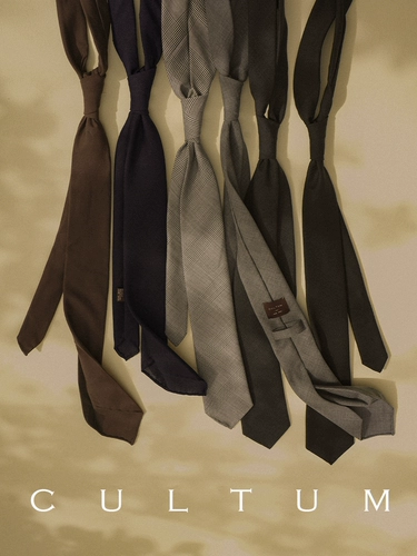 Мужской классический шерстяной галстук ручной работы, модная рубашка, Италия