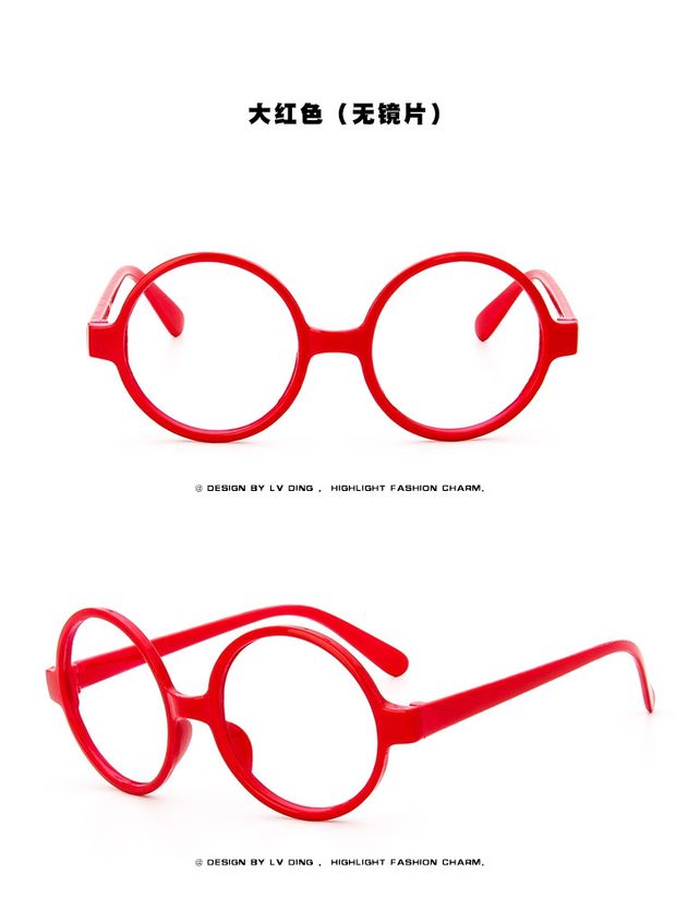 Tang Hao với gọng kính cổ điển retro gọng kính Ala Lei dễ thương gọng kính Harry Potter không cần ống kính mắt kính