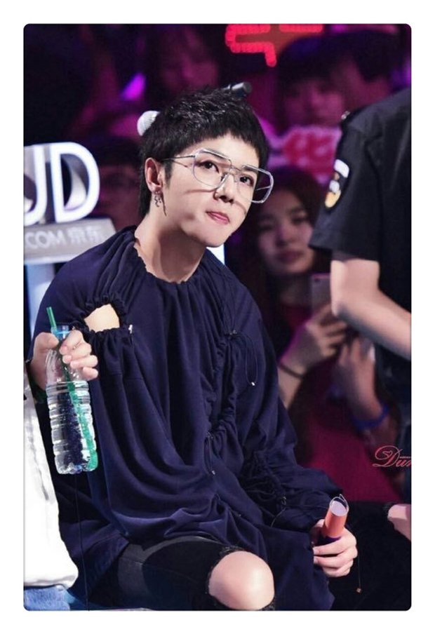 Hộp lớn vuông trong suốt gương phẳng ngày mai con trai Huachen Yu Li Yuchun với kính gọng kính xu hướng tròng kính