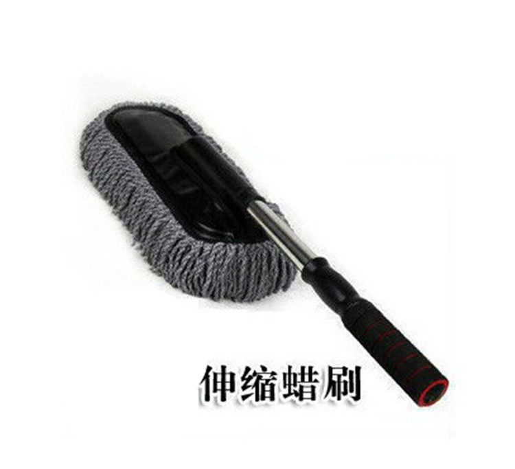 Car stretched flat wax brush car with nanofiber wax mop wash cars dust brush cleaning supplies
