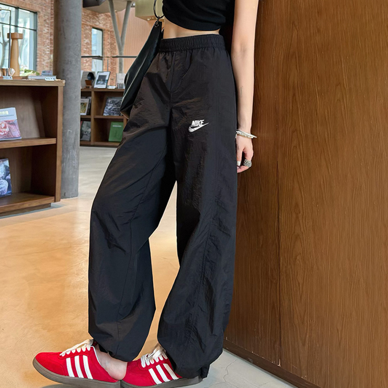 Nike Women's Pants, Super Straight Fit, 2026 New Summer Style, Jogger High-Waisted Drawstring Plus-Size Wide-Leg Sports Pants Nike Women's Pants, Super Straight Fit, 2026 New Summer Style, Jogger High-Waisted Drawstring Plus-Size Wide-Leg Sports Pants