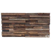 Solid Wood weathered mosaic boat wood TV background wall outdoor decoration building materials hotel club retro decoration wall decoration wall