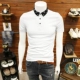 Xu hướng hè nam áo sơ mi POLO Hàn Quốc Slim 2019 mới ve áo nam ngắn tay áo thun nam đẹp trai nửa tay - Polo áo polo dài tay