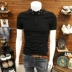 Xu hướng hè nam áo sơ mi POLO Hàn Quốc Slim 2019 mới ve áo nam ngắn tay áo thun nam đẹp trai nửa tay - Polo áo polo dài tay Polo