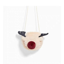 Z Home New Packet Bag Elk Children Bag Skew Cross Single Shoulder Adult Can Back New Year Small Bag Cute Plush Women Bag