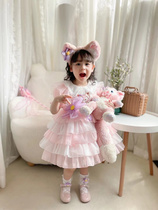 New girl Ling Nabello Lolita cake dresses Bubble Sleeves Princess Dress Rehearsal for Womens Po 61 Dress Dress