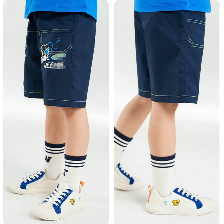 Summer new Korean version boy letter embroidered shuttle loom casual 50% pants shorts male pant fashion white tahot pants