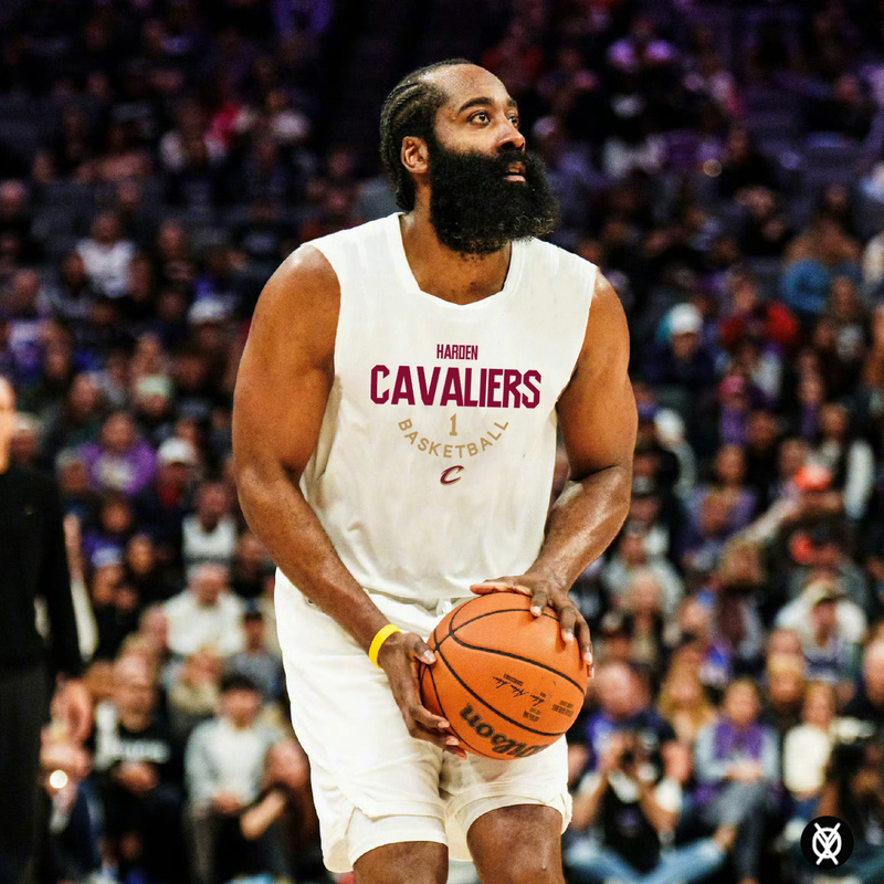 James Harden Cavaliers No. 1 American Basketball Quick-Drying Vest Sleeveless Sports T-Shirt Vest Shooting Training Uniform
