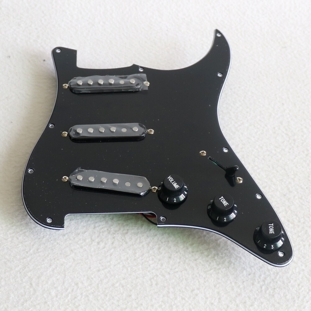 East Lilly Assembly Electric Guitar Kit assembly SQ Upgrade Guitar Pickup Line Aluminum Nickel Cobalt Black Set