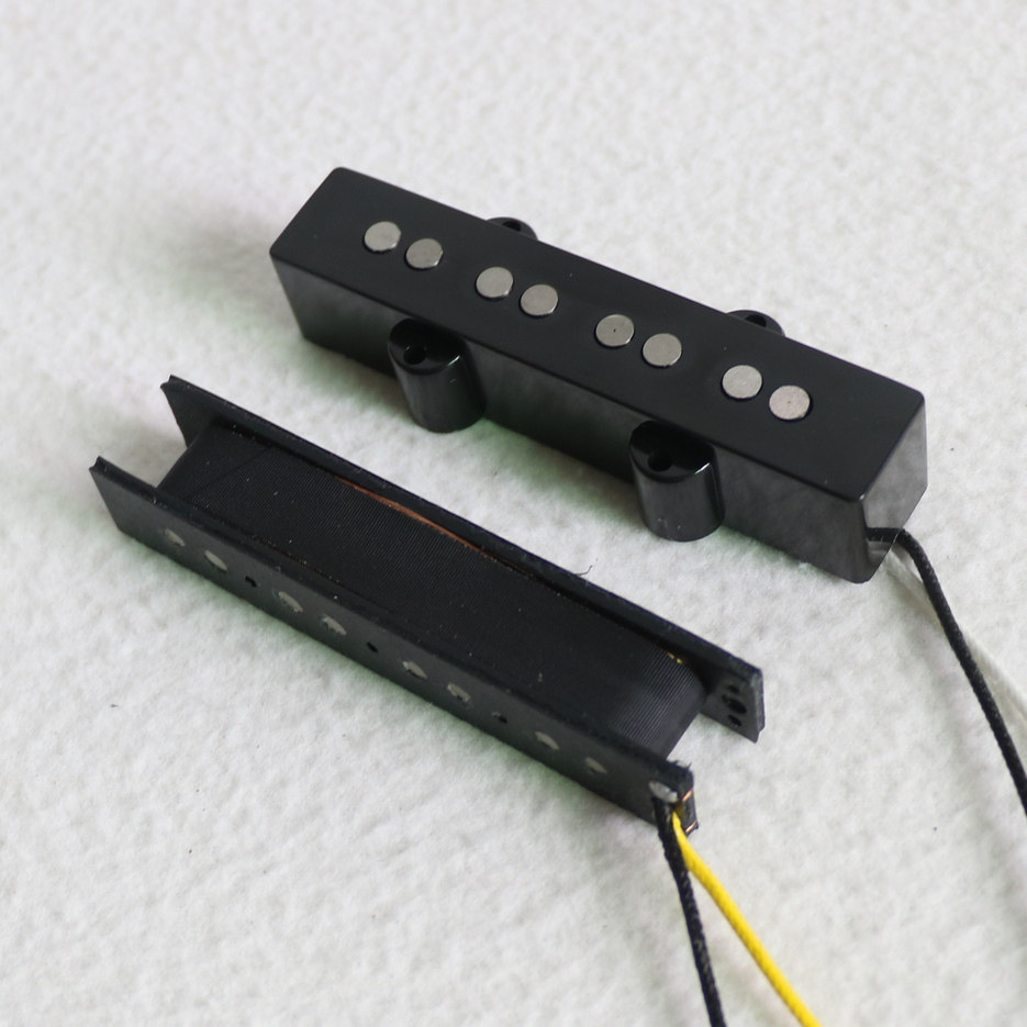 Звукосниматель 包邮东礼吉他拾音器铝镍钴4弦jazz爵士贝斯bumpers缓冲器贝司一套 Donlis