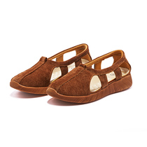 Ciyuan monk shoes new sandals washed canvas mesh soft breathable lightweight summer lay arhat shoes YL01