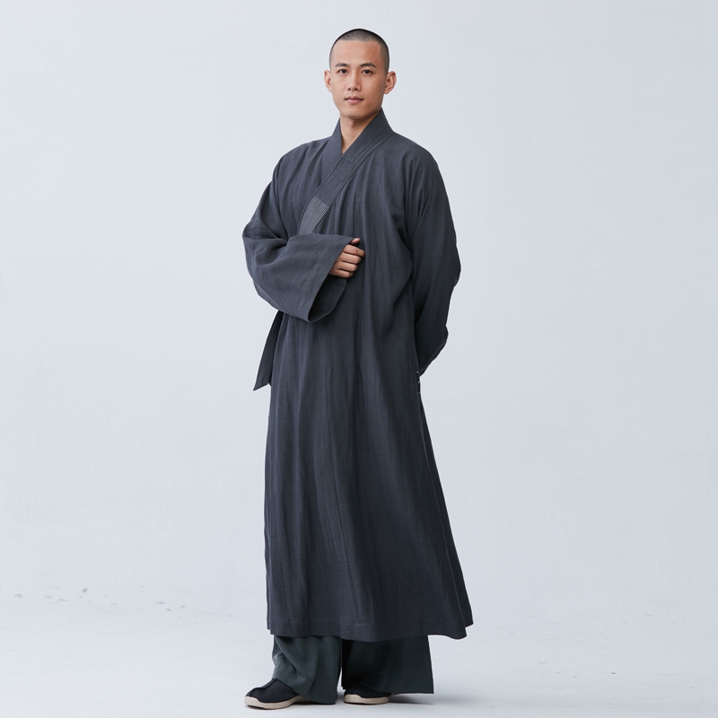 Tucong cotton linen monk served with great coat of clothing monk gown monk clothes for spring and autumn and monk clothing monk clothing Zen to serve YXS01-738