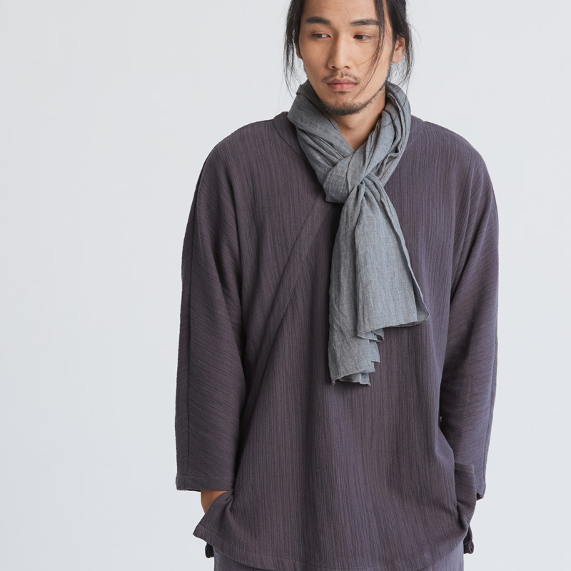 Tzu edge Plants chromed soft shawl original male and female cotton linen comfortable and versatile with light and comfortable scarves