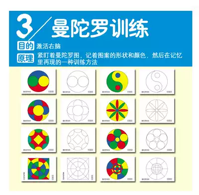 Qida Zhen Photo Memory Mandala Card Right Brain Development Instant Memory Card Attention Training Toys