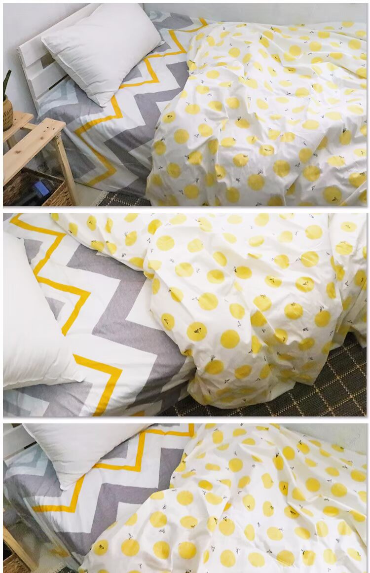 Cotton Bắc Âu in màu vàng rộng 2,5 m vải twill tấm vải trải giường chăn bông vải - Vải vải tự làm chất vải tici