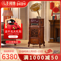 St. Lina classical phonograph European living room solid wood vintage vinyl record player Villa mansion record player Audio