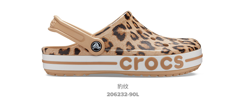 卡骆驰 Crocs 男女贝雅卡骆班 印花休闲沙滩鞋 Crostile树脂大底 图10