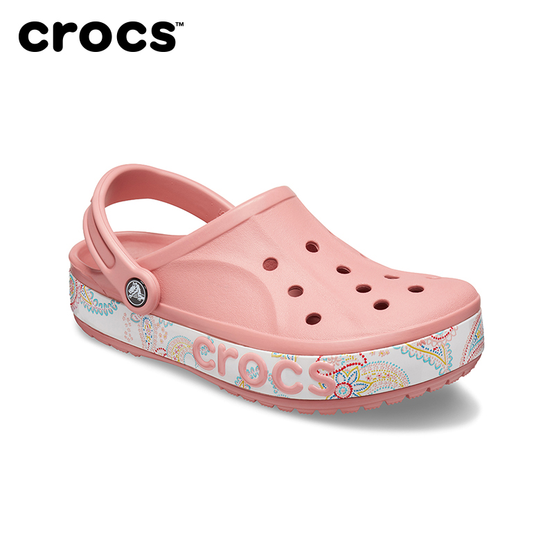 Petal Powder-682Crocs Women's Shoes   summer lovers Baya Caroban Retro printing Sandals   male Crocs | 206233