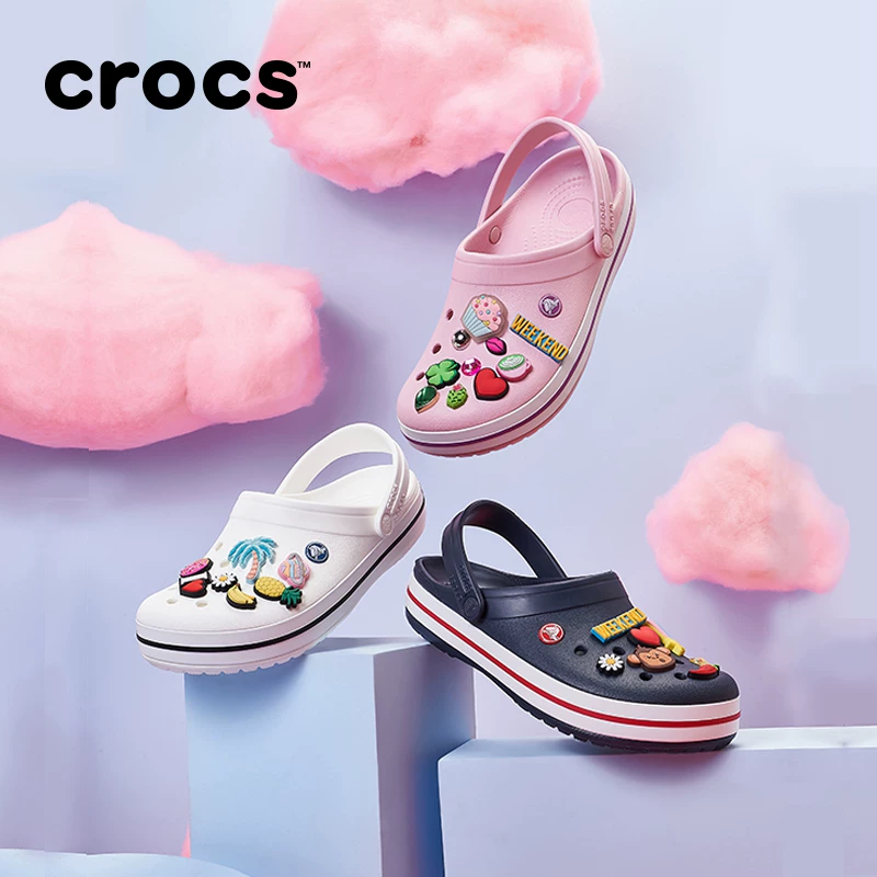 Crocs Crocs, пляжные белые кроссовки, пляжная обувь, тапочки