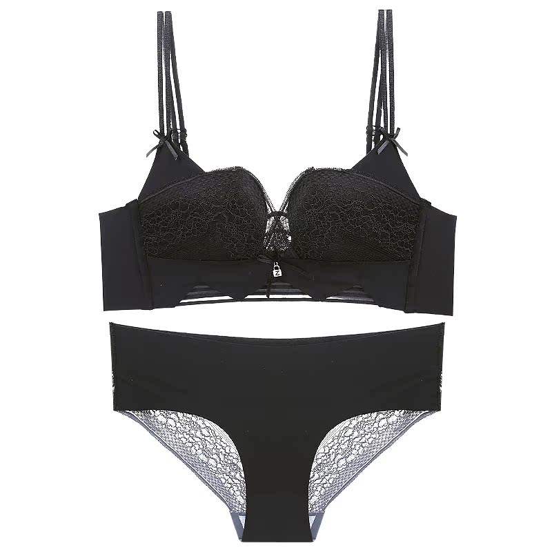 Rose Plato không vòng thép tụ tập sexy trên áo ngực áo ngực phù hợp với womens ren đồ lót điều chỉnh áo ngực.