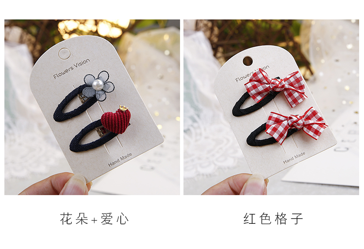 Trẻ em kẹp tóc phụ kiện tóc cô bé dễ thương phim hoạt hình bb clip bé kẹp tóc đầu cô gái vải bên clip clip băng đô con ếch