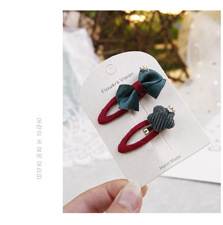 Trẻ em kẹp tóc phụ kiện tóc cô bé dễ thương phim hoạt hình bb clip bé kẹp tóc đầu cô gái vải bên clip clip băng đô con ếch