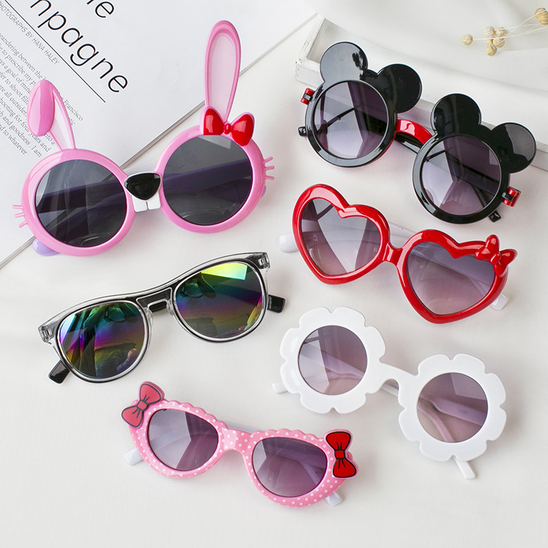 Children's sunglasses UV protection kids sunglasses trendy boys and girls fashion glasses baby cartoon toy glasses frames