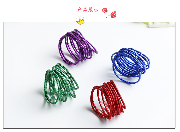 10 phụ kiện tóc cho trẻ em tải cao su nhỏ dây tóc em bé không làm tổn thương tóc cao su dải màu tóc vòng dây tóc cô gái mũ nón băng đô