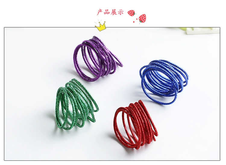10 phụ kiện tóc cho trẻ em tải cao su nhỏ dây tóc em bé không làm tổn thương tóc cao su dải màu tóc vòng dây tóc cô gái mũ nón phụ kiện tóc