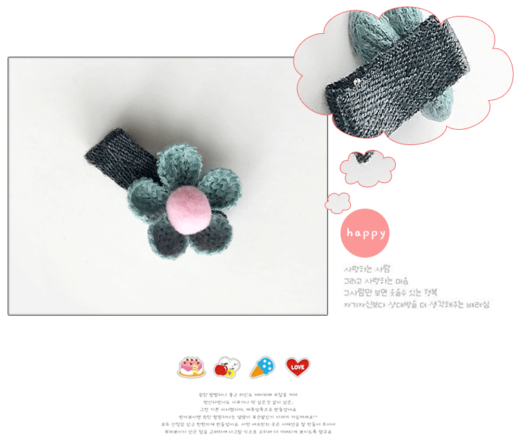 Phụ kiện tóc cho bé dây tóc cao su ban nhạc dây đầu cô gái nhỏ dệt kim hoa tóc clip bên clip tất cả bao gồm vải phụ kiện tóc dây buộc tóc lò xo