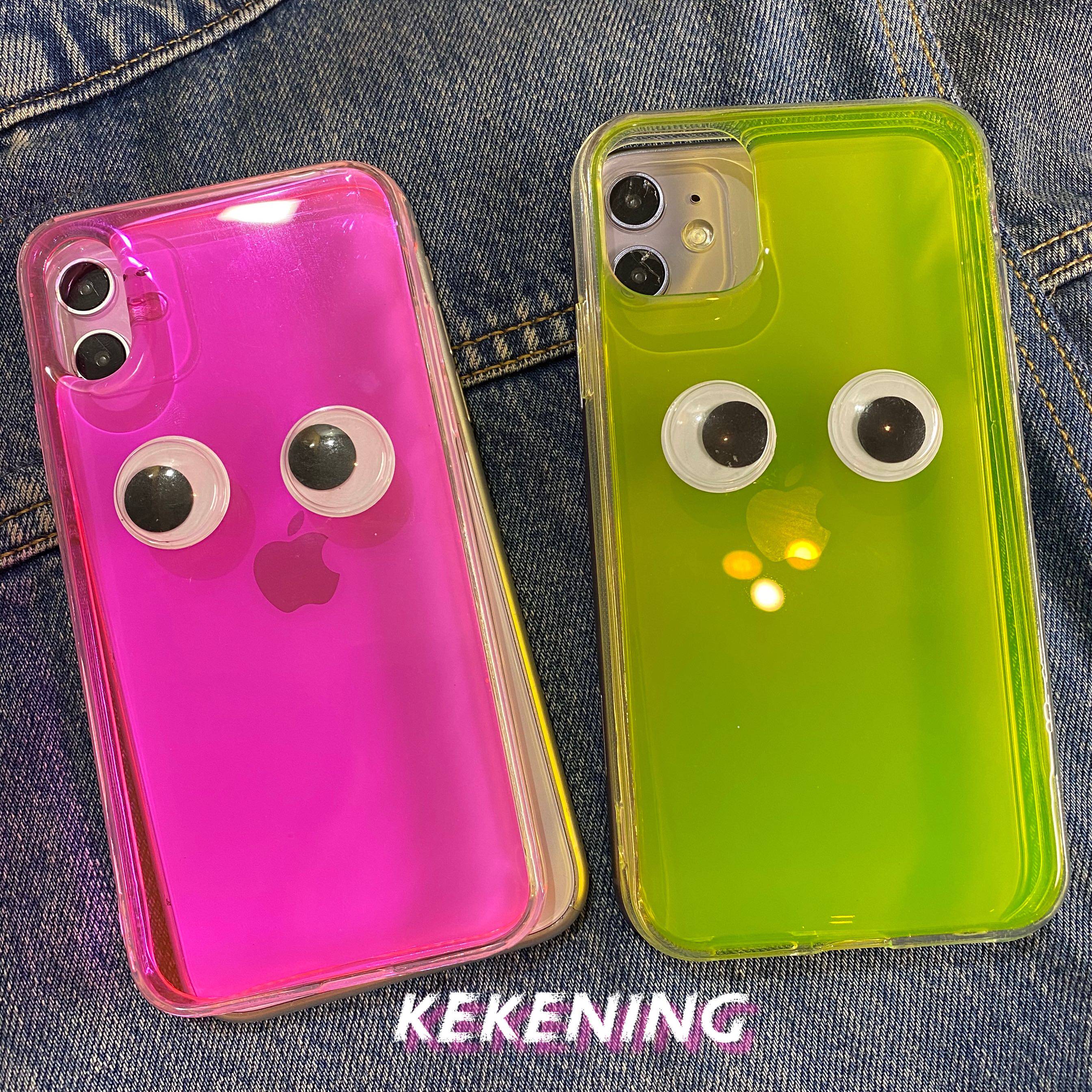 Turn off the moon STORE original fluorescent phone shell eye - acting fluorescent green custom shell