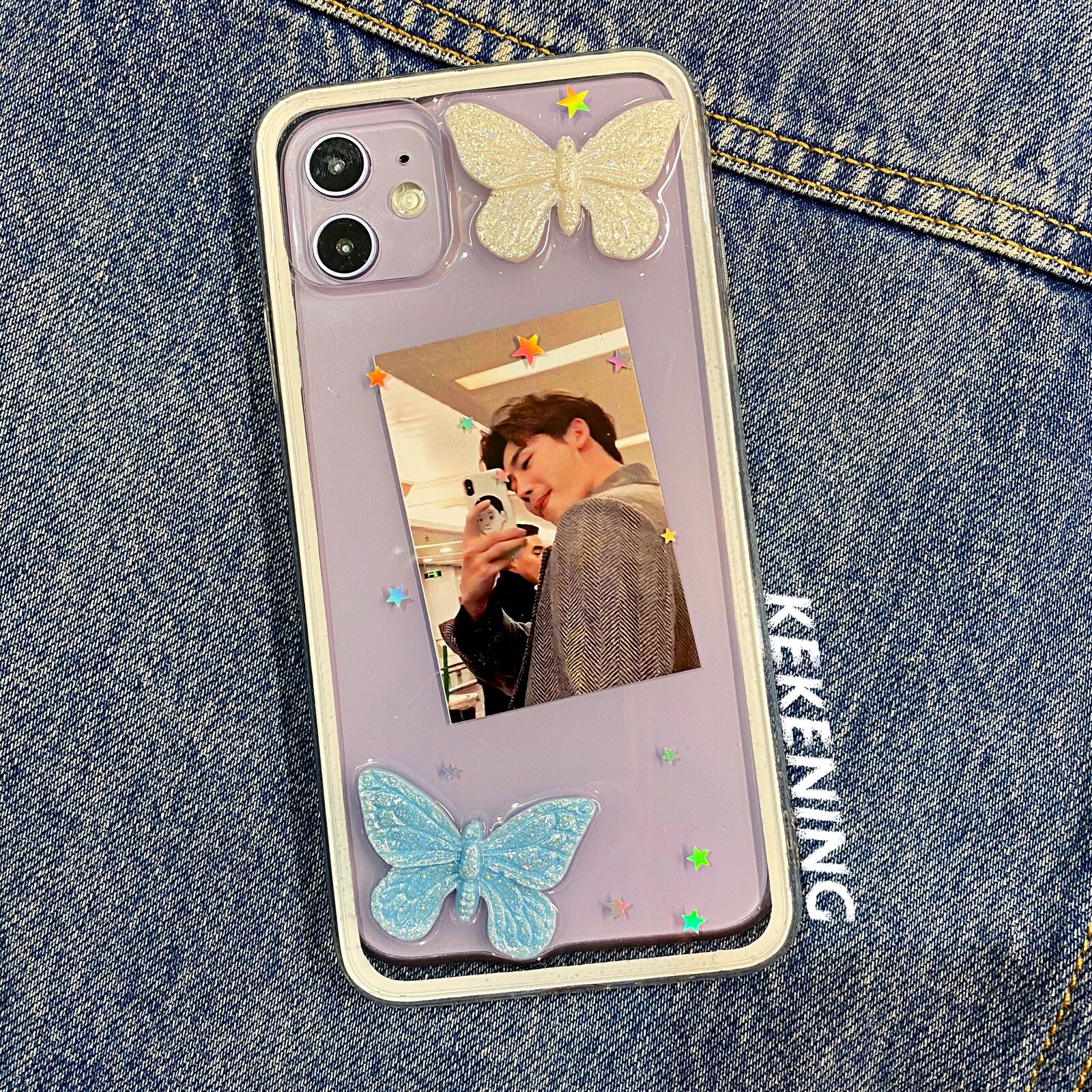 Turn off the moon STORE Original butterfly mobile phone case photo custom couple star chase custom shell