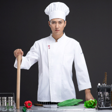 Спецодежда 酒店厨师工作服长袖焙店餐饮饭店烘西餐厅厨房厨师服服务员秋冬装