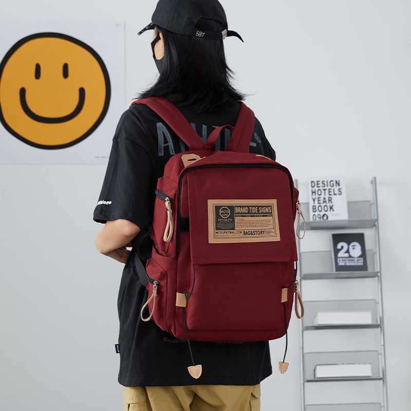 Yohji Kimura Backpack Men's Sports Outdoor Fashion Schoolbag Female College Student Computer Backpack Travel Waterproof Student