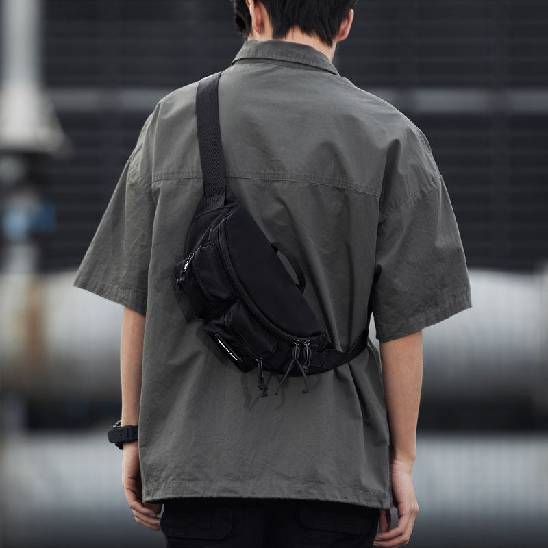 Inclined Satchel Bag Men's Youth Trend Purse Chest Bag Backpack Men's New Slanted Cross Small Satchel Single Shoulder Bag Inclined Shoulder Bag-Taobao