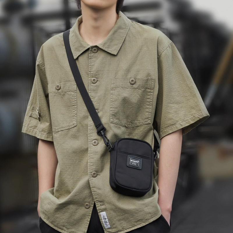 Slipper bag male tide summer tide handy tide small bag mini bag bag Men's single shoulder bag casual slant carry bag