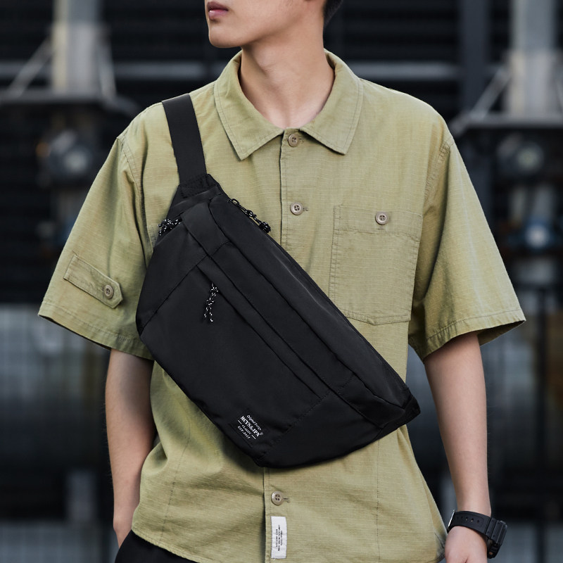 Skew Satchel small crowdsourced design Chest Bag Large Capacity Male Skew Cross Single Shoulder Backpack Male large capacity Purse Riding Woman-Taobao