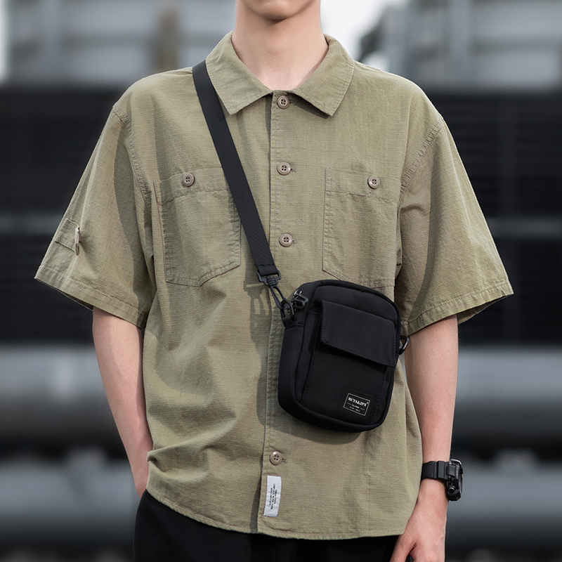 Yoji Kimura messenger bag tide brand mini men's backpack tide small bag men's lightweight simple shoulder bag casual crossbody bag - Taobao
