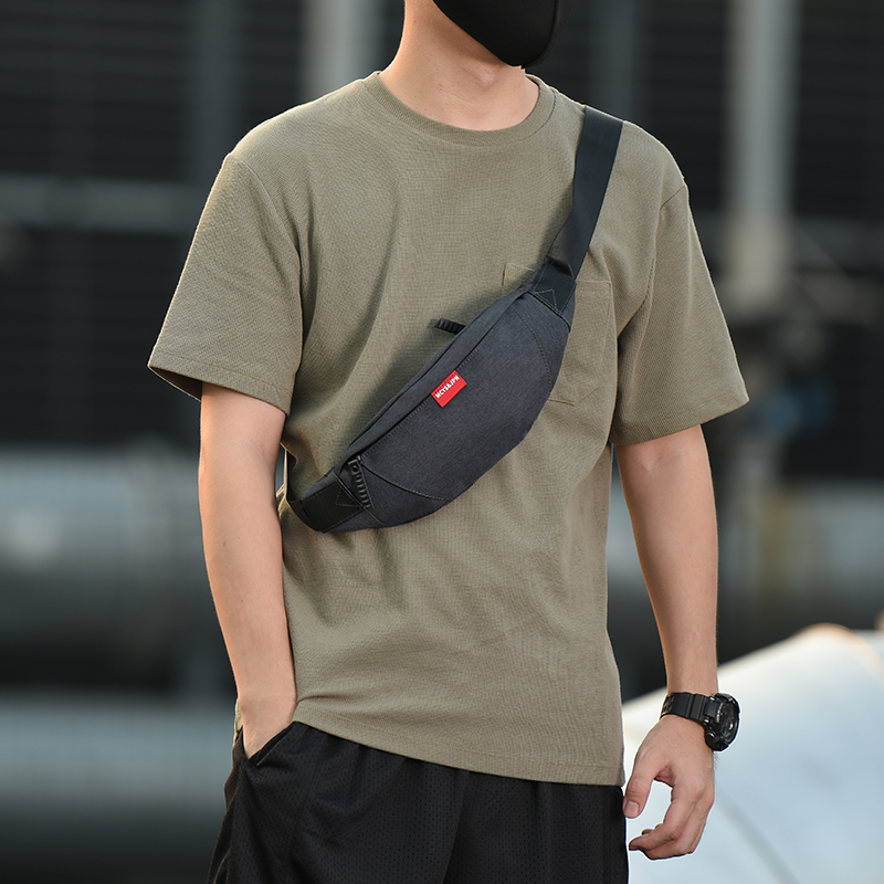 Mobile Phone Pocket Multifunction Tide Card Single Shoulder Small Sports Satchel Chest Bag Backpacker Skew Satchel Bag Mans-Taobao