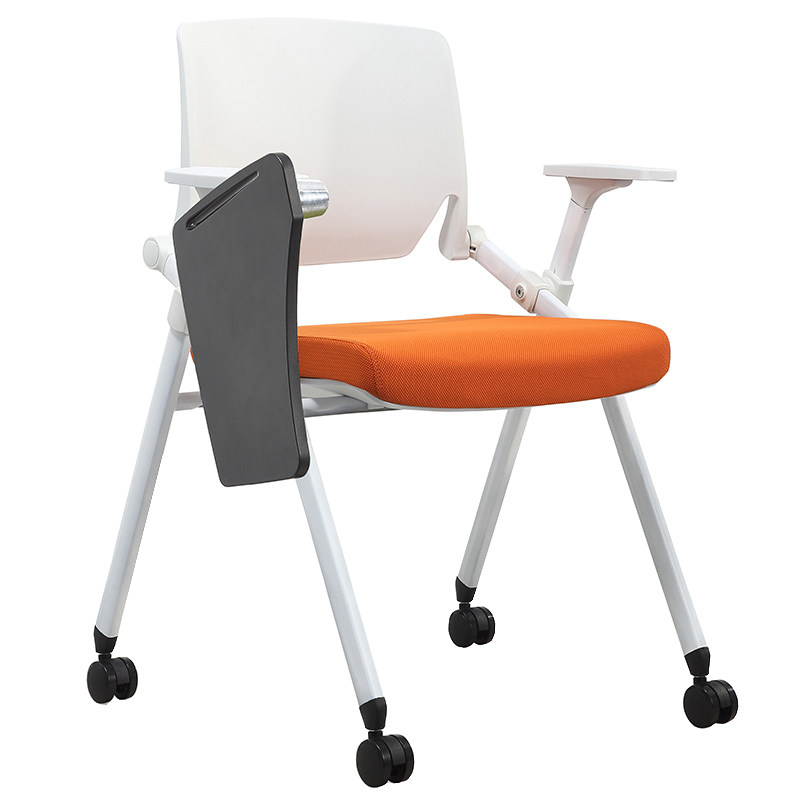 Folding training chair with table board meeting guests with writing tablet desk stool One staff school desk and chairs office chair-Taobao