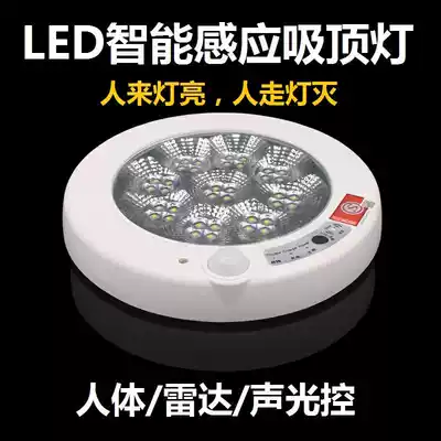 LED sound and light control Induction delay ceiling light corridor corridor intelligent voice control switch energy saving lamp 5W surface equipment household