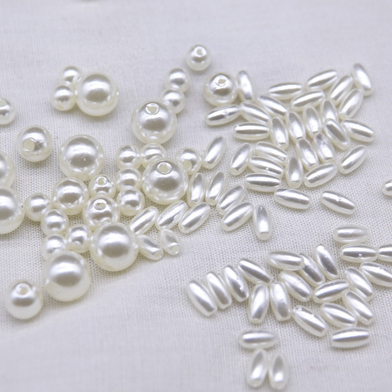 diy handmade jewelry accessories Hairpin headdress material loose beads beads Acrylic imitation pearls