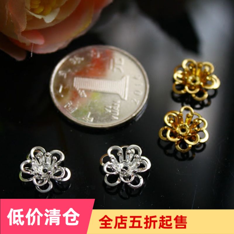 diy handmade jewelry accessories ancient style quiet night hairpin material pure copper casting multi-layer three-dimensional flower CT232