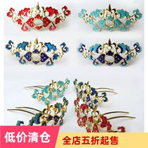 diy handmade material ancient style step shake hairpin jewelry accessories cloisonne drip hair comb hair crown