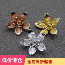 diy handmade material jewelry accessories Costume headgear hairpin brass multi-layer three-dimensional small flower pure copper CT215