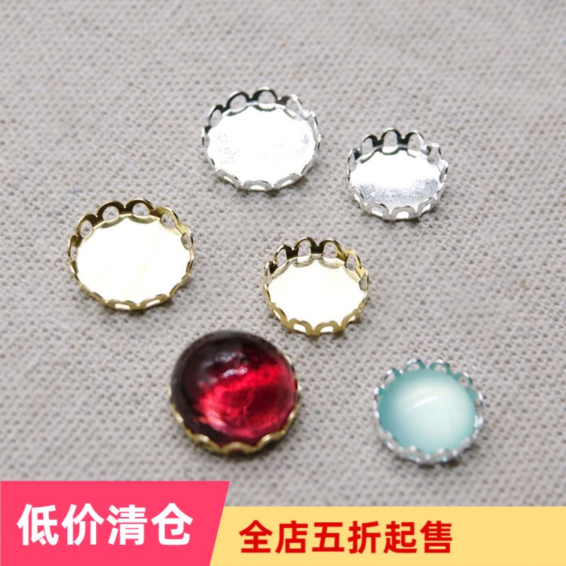 diy handmade material ancient windy hand hair hairpin accessories jewel dediced to brass inlay CT38