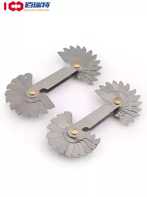 Metric Imperial American one-piece thread sample Rib sample thread gauge Tooth gauge 55 degrees 60 degrees