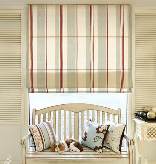 Modern minimal Rome curtain lifting and downward curtain Nordic living room bedroom bedroom floating window curtain