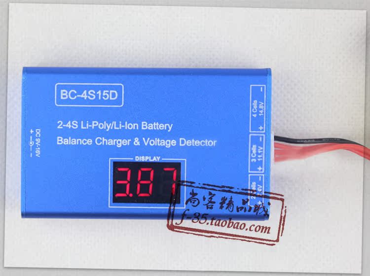 Phụ kiện máy bay điều khiển từ xa phụ kiện máy bay 2S 3S pin lithium Bộ sạc cân bằng tinh thể lỏng 4S có thể đo điện áp và hiển thị - Mô hình máy bay / Xe & mô hình tàu / Người lính mô hình / Drone Mô hình xe tăng