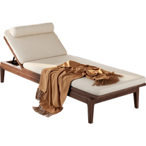 New Chinese style South American walnut solid wood imperial concubine couch lounge chair toffee chair single sofa small apartment bedroom beauty couch
